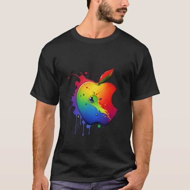 Färgat äpple t shirt (Framsida)