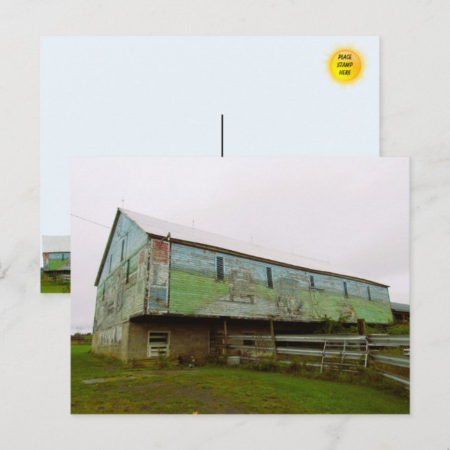 Färgat Barn-vykort Vykort (Fram/baksida)