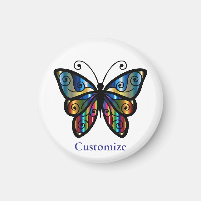 Färgat Butterfly Thunder_Cove Magnet (Framsidan)