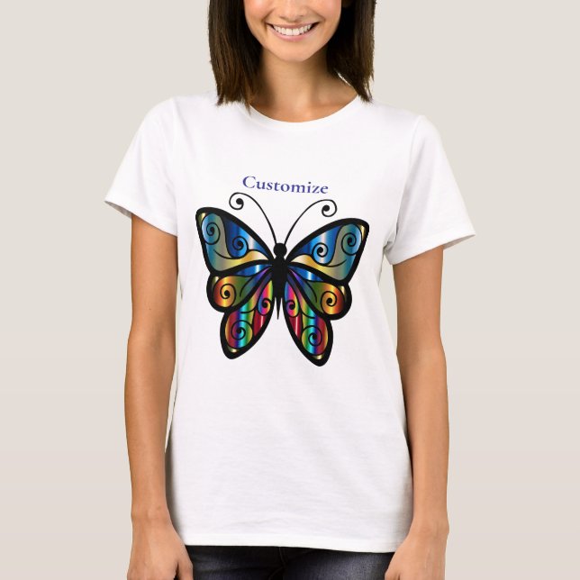 Färgat Butterfly Thunder_Cove T Shirt (Framsida)
