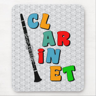 Färgat Clarinet Musmatta