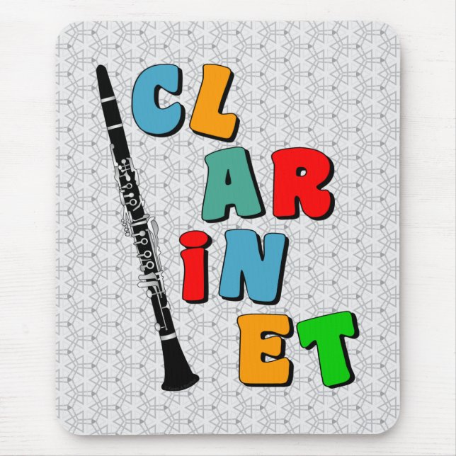 Färgat Clarinet Musmatta (Framsidan)