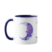 Färgat Crescent Måne