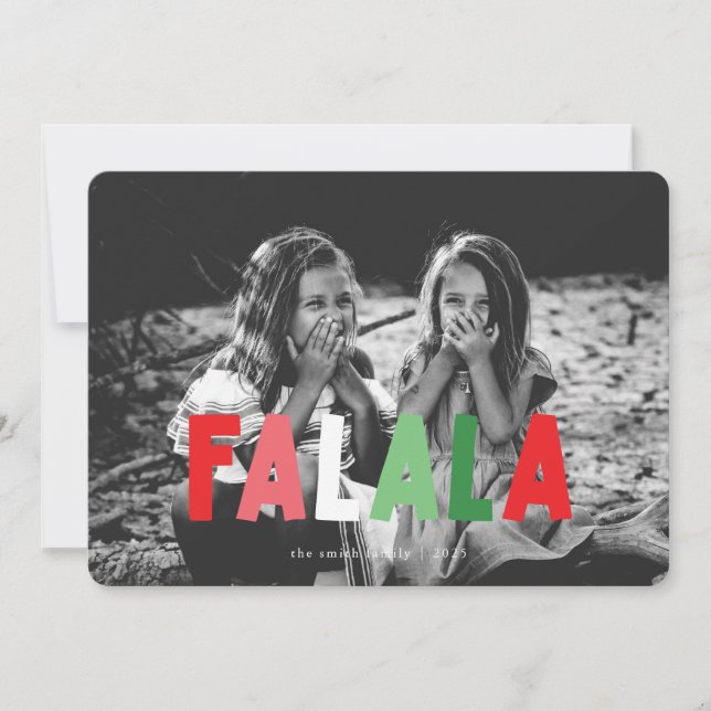 Färgat FALA-julkort Julkort (Framsida)