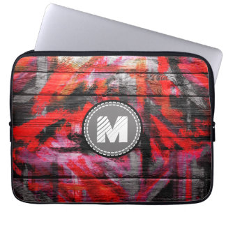 Färgat Färg Wood-utseende Laptop Sleeve