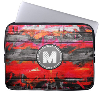 Färgat Färg Wood-utseende nr 3 Laptop Sleeve