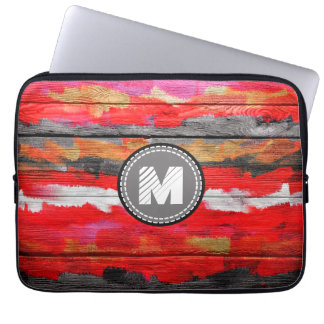 Färgat Färg Wood-utseende nr 4 Laptop Sleeve
