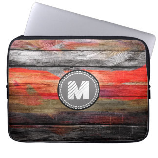 Färgat Färg Wood-utseende nr 6 Laptop Fodral