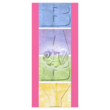 Färgat Flicka (stort bokmärke)