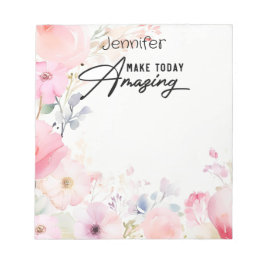 Färgat Flower-inspirationerande Anteckningsblock