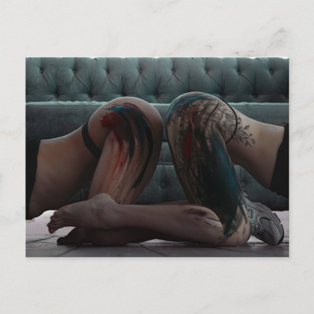 Färgat fotovykort för Dam Vykort (Framsida)