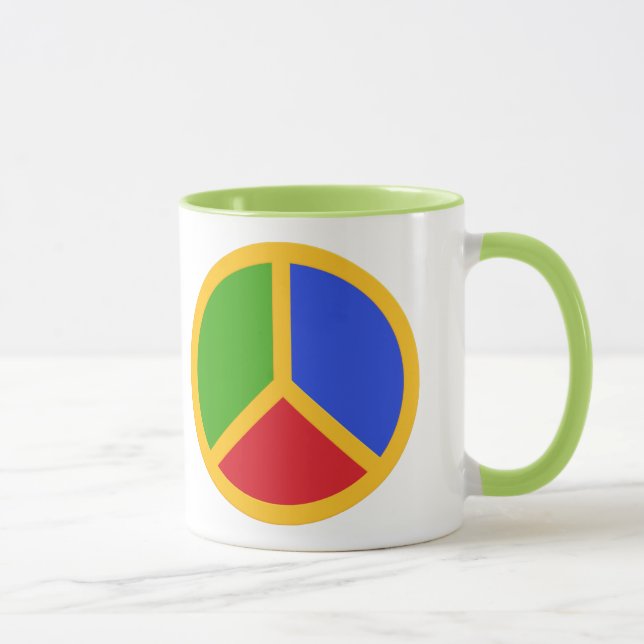 Färgat Fredstecken mugg (Höger)