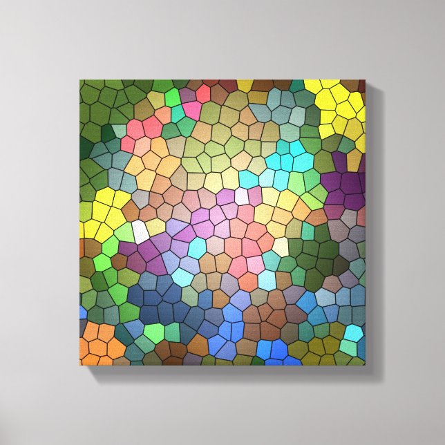 Färgat glas av Shirley Taylor Canvastryck (Framsida)