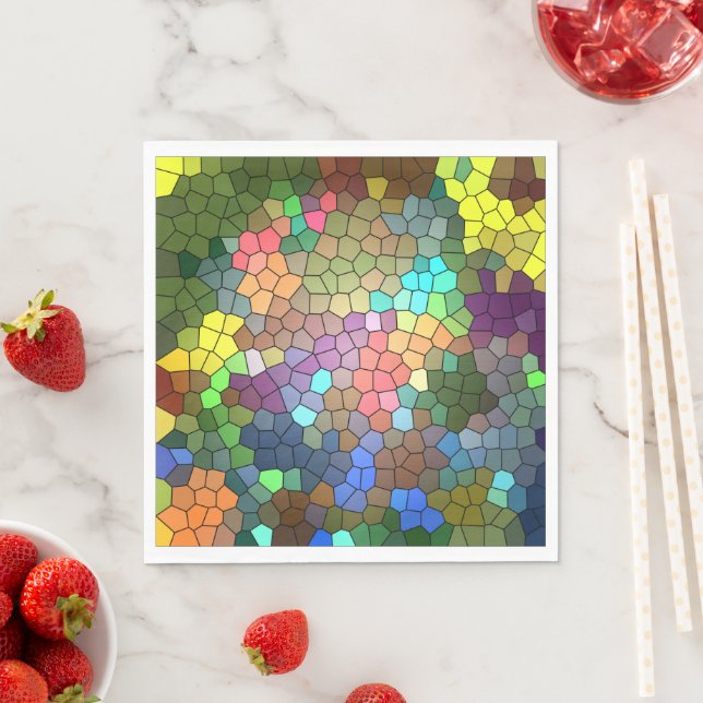 Färgat glas av Shirley Taylor Pappersservett (Insitu)