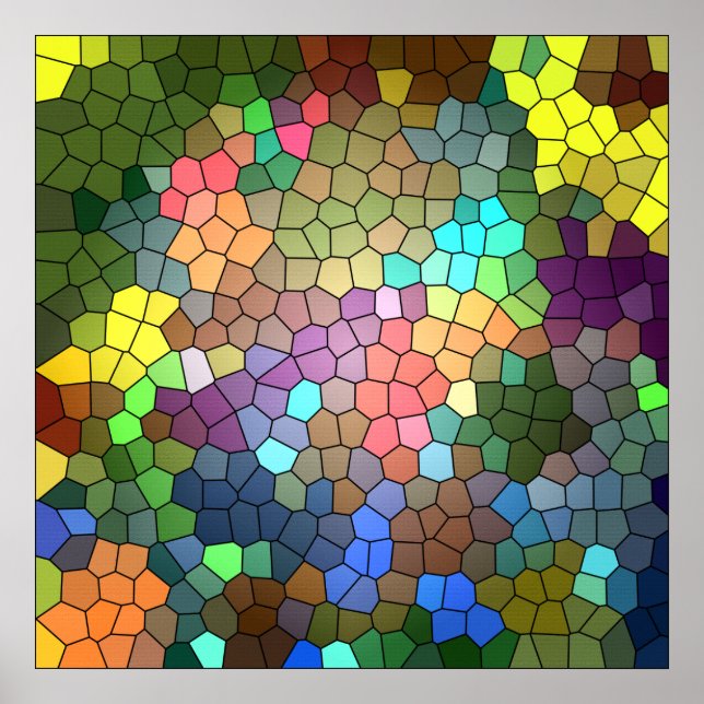 Färgat glas av Shirley Taylor Poster (Framsidan)