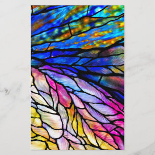 Färgat glas av Tiffany Brevpapper