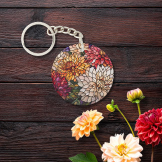 Färgat Glas Dahlia