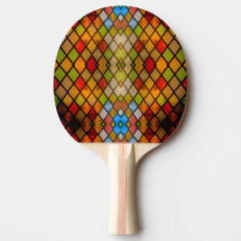 Färgat glas diamantmönster pingisracket