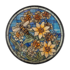 Färgat glas humla