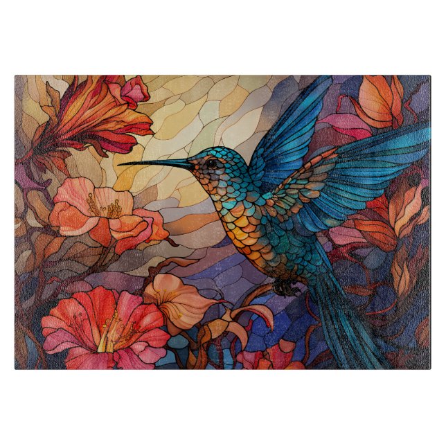 Färgat Glas Kolibri (Framsidan)