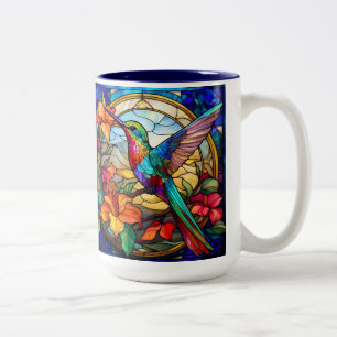 Färgat Glas Kolibri Högerhänt Två-Tonad Mugg