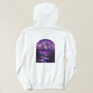 Färgat Glas Mountain Hoodie T Shirt