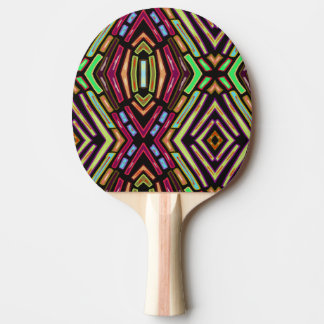 Färgat glas Vibe Färgglada Juveler Mönster Pingisracket