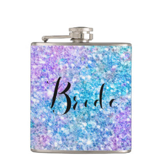 Färgat Glitter med svart typografi Fickplunta