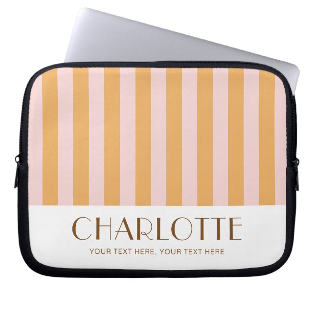 Färgat godis Bright Färg Trendig Modern Rand Laptop Fodral (Framsidan)