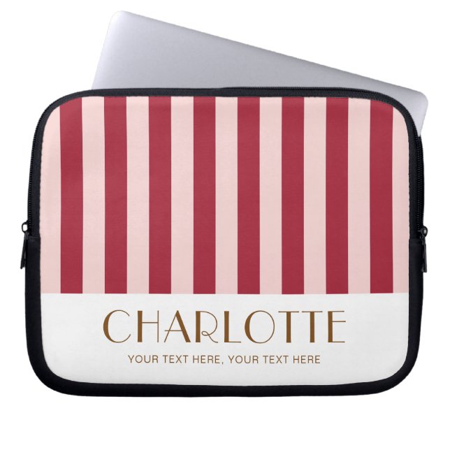 Färgat godis Bright Färg Trendig Modern Rand Laptop Fodral (Framsidan)