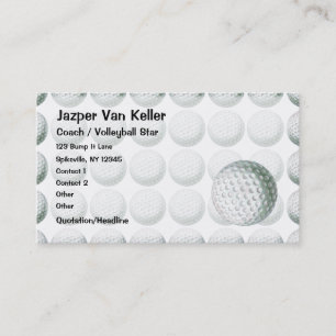 Färgat Golf Boll Mönster Visitkort