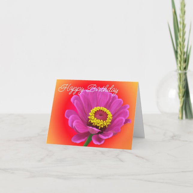 färgat Grattis på födelsedagen-kort av Jo Bilder Kort (Framsida)