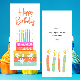 Färgat Grattis på födelsedagen-kummel och ljus-pla