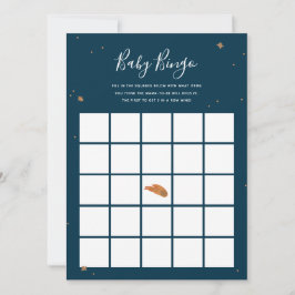 Färgat Guld Stars Baby Shower Bingo Game Inbjudningar