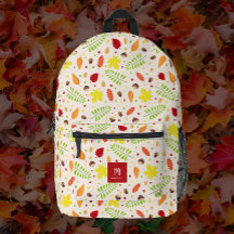 Färgat höst löv eget namn