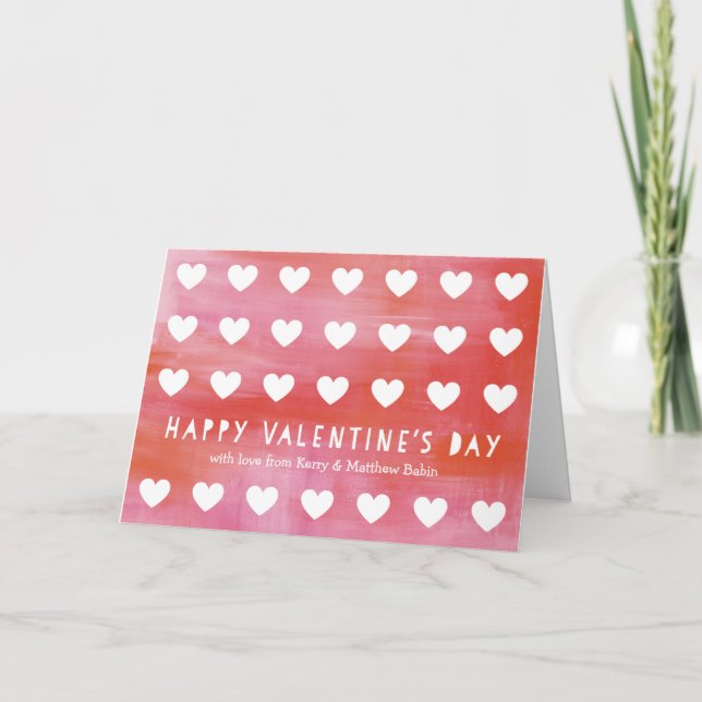 Färgat kort för skärpeinställning i Valentines day (Framsida)