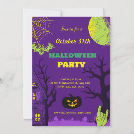 Färgat Kreativ Roligt Halloween fest Inbjudningar