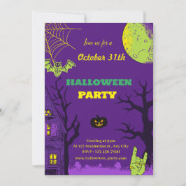Färgat Kreativ Roligt Halloween fest Inbjudningar