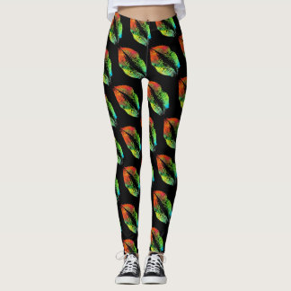 Färgat Läppar Modern Black #6 Leggings
