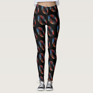 Färgat Läppar Modern Black #7 Leggings