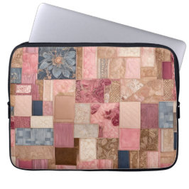 Färgat lappverk Bärbar dator med Quilt Art Fodral