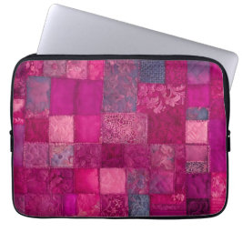 Färgat lappverk Bärbar dator med Quilt Art Fodral