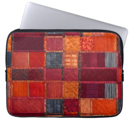 Färgat lappverk Bärbar dator med Quilt Art Fodral