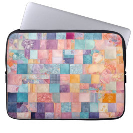 Färgat lappverk Bärbar dator med Quilt Art Fodral