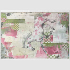 Färgat lappverk Kort dekorsida för designhäst