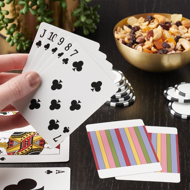 Färgat Lodrät Rand Mönster Casinokort (Skapare uppladdad)