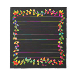 Färgat Löv Gräns - 5,5 x 6-tums Anteckningsblock