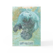 Färgat Manatee Glad helg