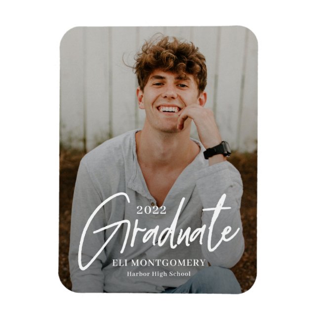 Färgat Ord EDITABLE FÄRG Studenten Magnet (Vertikal)