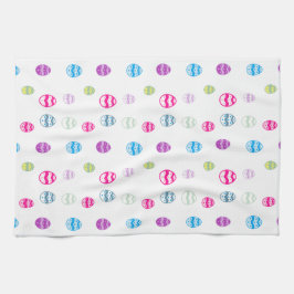 Färgat Påskägg Mönster Kökshandduk